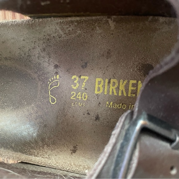 Brown leather Birkenstocks (37) - Picture 3 of 3